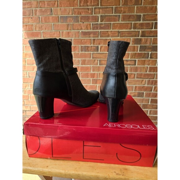 Aerosoles Women's Boots Buckle Ankle Grey Pre-owned 10 - Picture 5 of 7